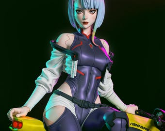 cyberpunk biker girl | scale model kit