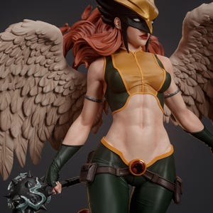 winged heroine warrior scale model kit