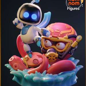 Kit de modelo em escala chibi Astro bot