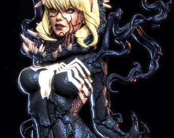 Gwenom | GESCHILDERD figuur of ONGEVERFD pakket | 3D-geprint VERZAMELBAAR