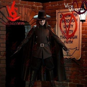 V for Vendetta Miniature - Etsy