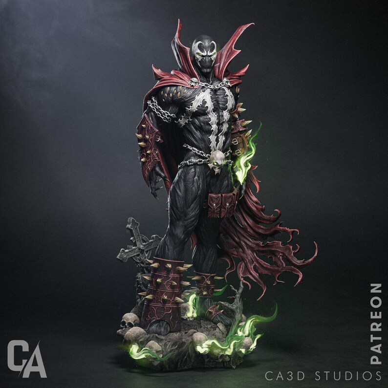Hellbound Warrior | PAINTED Figure or UNPAINTED Model Kit | 3d Printed ...