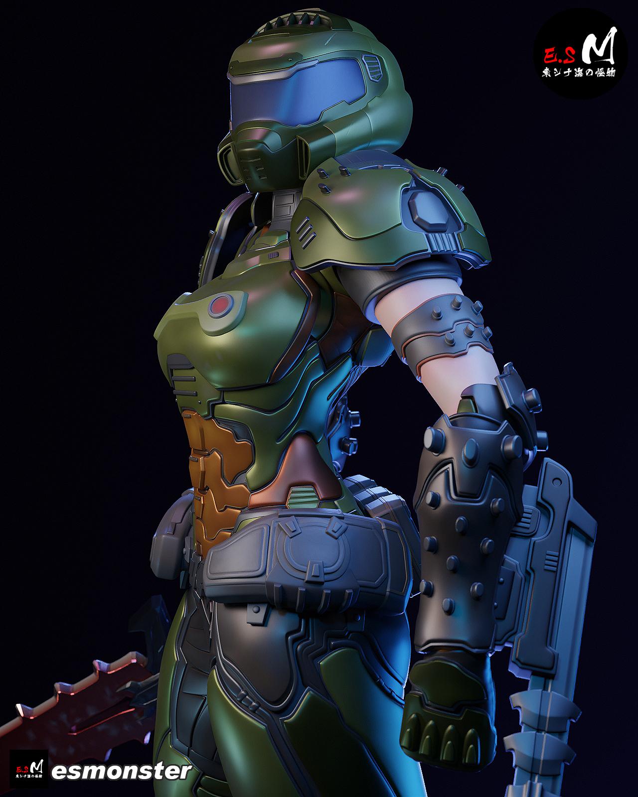 Doom slayer guy figure - Etsy 日本