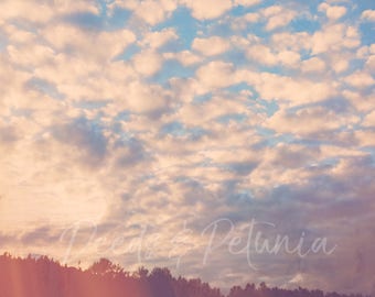 Dreamy Clouds Digital Download, Art Print, Cloud Print, Storm Clouds Print, Cloud Photo, Instant Printable Art