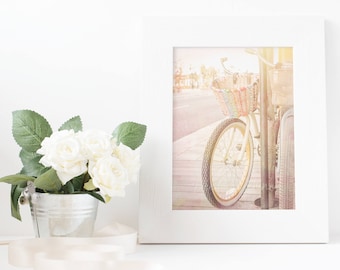 Beach Bikes Digital Download, Art Print, Bicycle Print, Bicycles Print, Bike Photo, Instant Printable Art