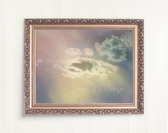 Sweet Dream Clouds Digital Download, Art Print, Cloud Print, Rainbow Clouds Print, Cloud Photo, Instant Printable Art