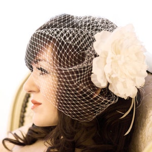 DIY Birdcage Veil Pattern - step-by-step pattern to make your own vintage style blusher veil 2 STYLES