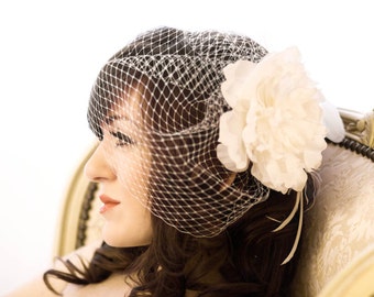 DIY Birdcage Veil Pattern - step-by-step pattern to make your own vintage style blusher veil 2 STYLES