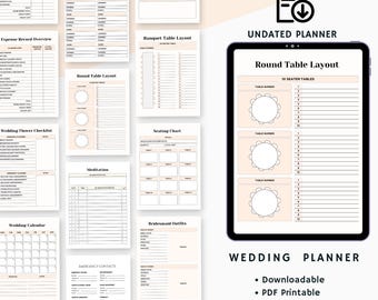 Wedding Planner Printable | Printable Wedding Planner Pages | Wedding Plan Bundle | Wedding Planning Book | Wedding Planner PDF
