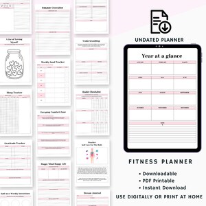 Gratitude Journal Printable | Dream Manifestation | Mindfulness / Positivity Planner | Daily Journal for Women | Gratitude Jar