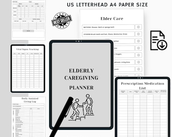 Caregiver Planner Printable, Home Health Care Form, Caregiver Daily Log, Caregiving Checklist, Elder Care Home Health Nurse, Senior Care log