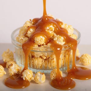 Palomitas de maíz crujientes con caramelo, palomitas de maíz artesanales en lotes pequeños
