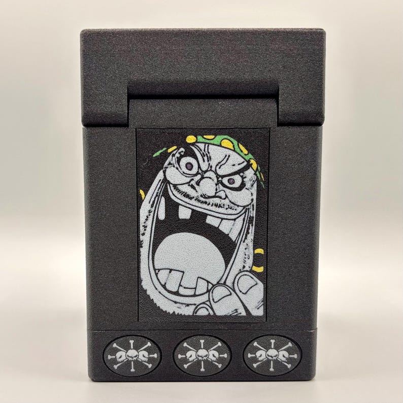 OPTCG Blackbeard One Piece TCG Deck Box | Leader Display, Magnetic ...