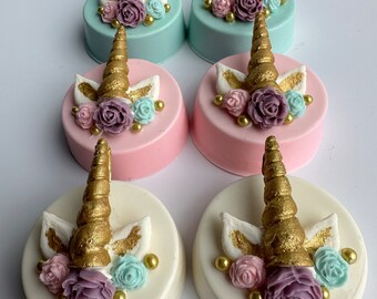 12-Unicorn Chocolate Covered Oreos for Birthday/Baby Shower/Wedding