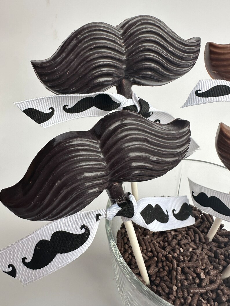 24-Chocolate Mustache Lollipops image 5