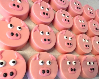 24-Pink Pig Chocolate Covered Oreo Favors