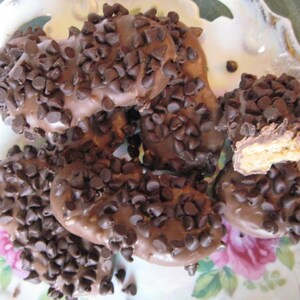 Chocolate Drenched Nutter Butter Cookies Topped With Mini Chocolate Chips image 2