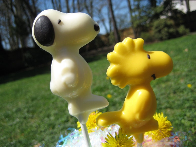 24-Chocolate Snoopy and Woodstock Lollipop Favors image 4