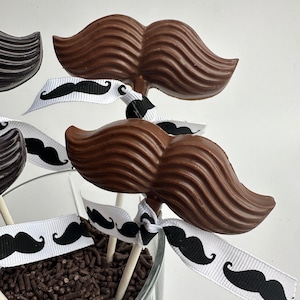 24-Chocolate Mustache Lollipops image 4