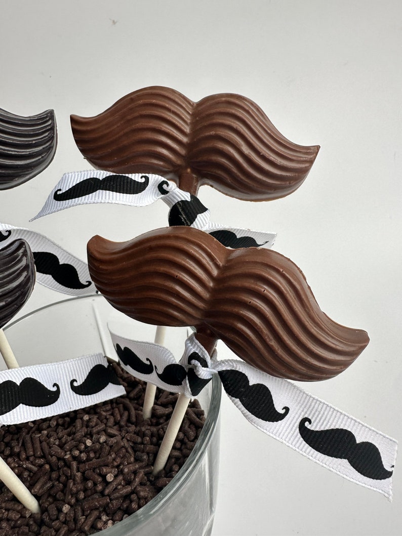 24-Chocolate Mustache Lollipops image 4