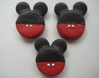 12-Mickey Mouse Chocolate Covered Oreos