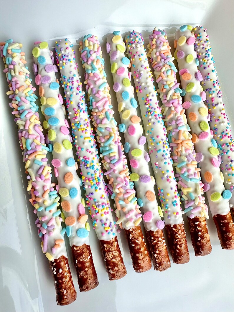 12easter Chocolate Covered Pretzels/for Easter Gift/easter Basket