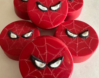 12-Spider Red Chocolate Covered Oreos For Birthday Party/Party Favors/Super Hero Theme