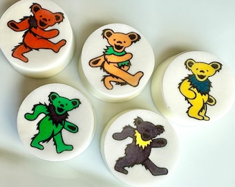 12-Grateful Dead Dancing Bears Chocolate Covered Oreo Favors for Birthday Party/Dead Fan/Grateful Dead Theme/Party Favors