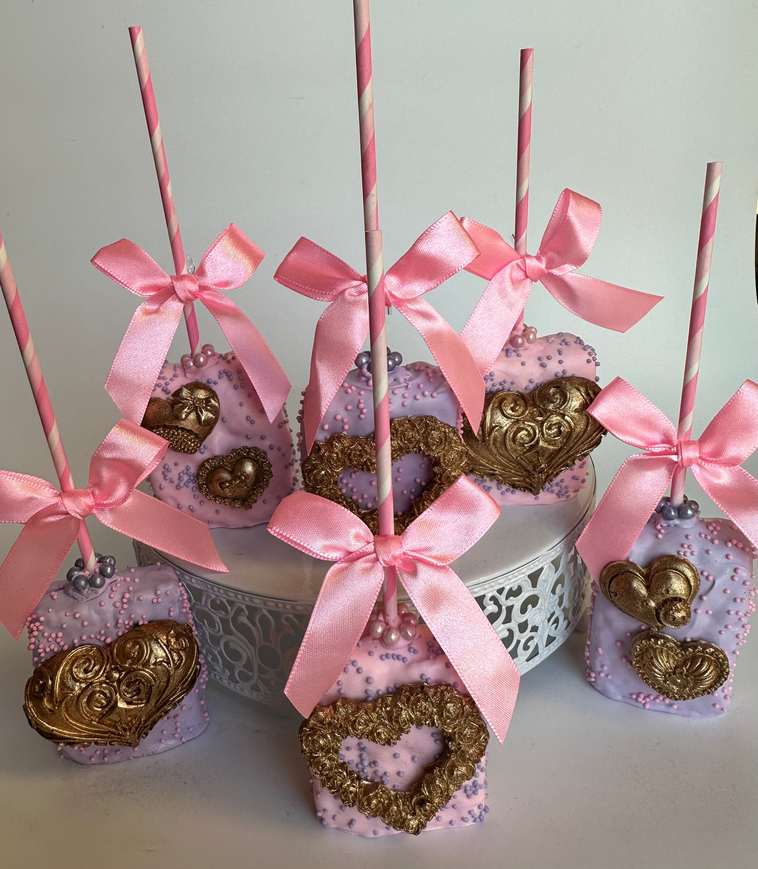24chocolate Covered Rice Krispie Treats for Valentines Day or Etsy