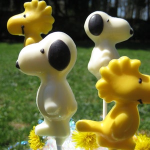 24-Chocolate Snoopy and Woodstock Lollipop Favors image 5