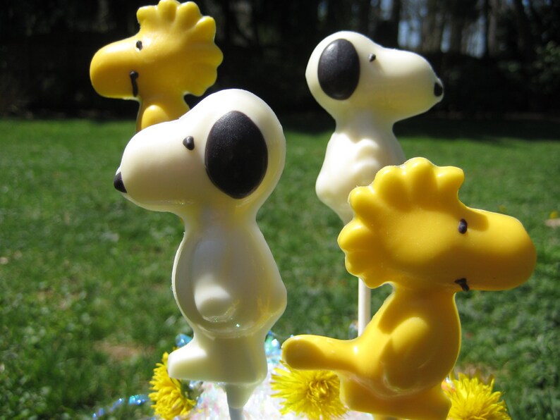 24-Chocolate Snoopy and Woodstock Lollipop Favors image 5