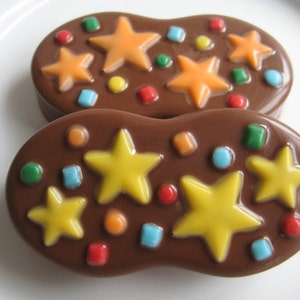 12-Nutter Butter Chocolate Covered Cookies Star Themed For Birthday Party/Party Favors/Peanut Butter Cookies image 1