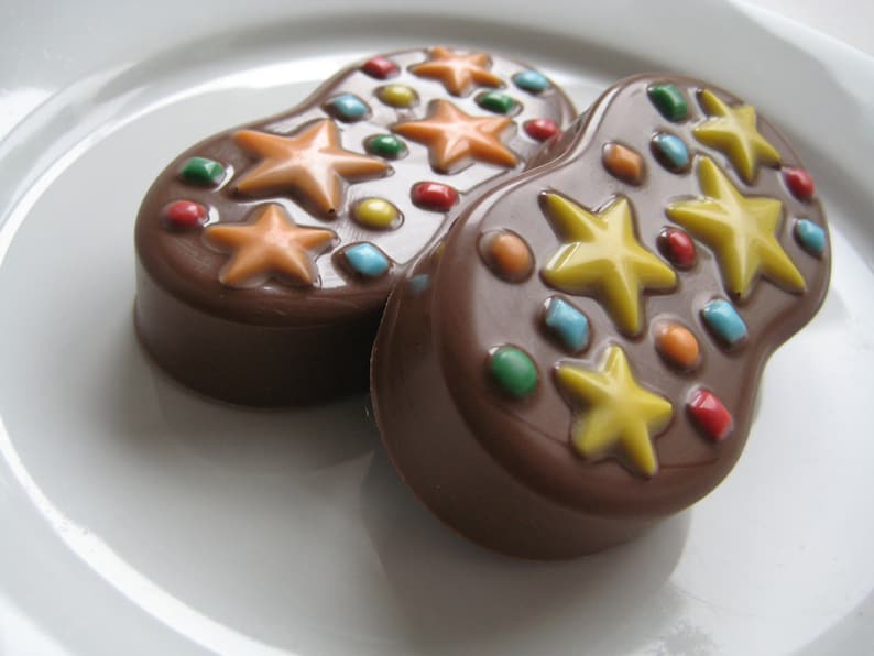12-Nutter Butter Chocolate Covered Cookies Star Themed For Birthday Party/Party Favors/Peanut Butter Cookies image 3