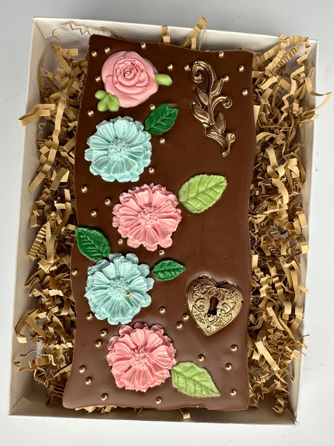 Decorated Chocolate Bar Gift Box Etsy