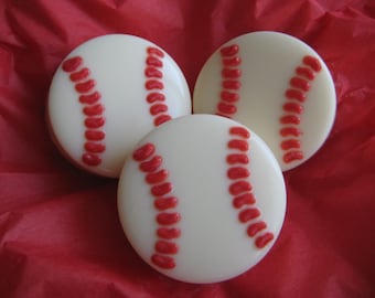 12-Baseball Themed Chocolate Covered Oreos/Sports Party/Baseball Party/Baseball Theme