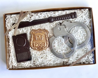 Chocolate Policeman Gift Box Set For Policemen/Fathers Day/Dad Gift/Police Officer Gift