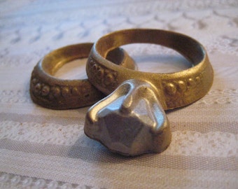 Milk Chocolate Diamond Ring and Band In Favor Box-A 2 Ring Set-12 Favor Boxes Per Order for Wedding/Shower/Engagement