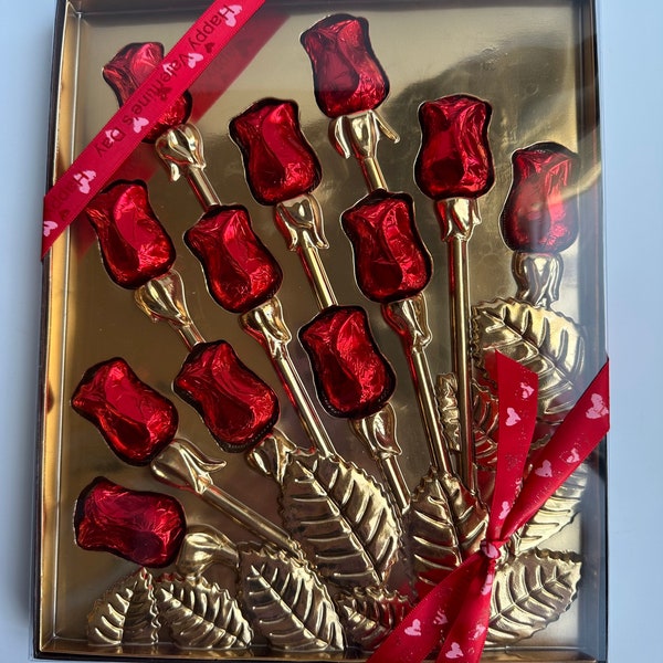 Dozen Chocolate Roses Gift Box