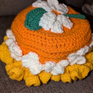Orange Blossom Ruffle Hat
