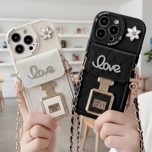 Leather Crossbody Phone Case, Wallet Card Holder Purse, Protective Cover for iPhone 17 16 15 14 13 12 11 Pro Max Plus Mini