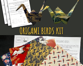 origami bird kit pattern origami Crane origami Swan beginner origami Guide Step-by-Step origami paper Folding Instructions Easy Origami Bird