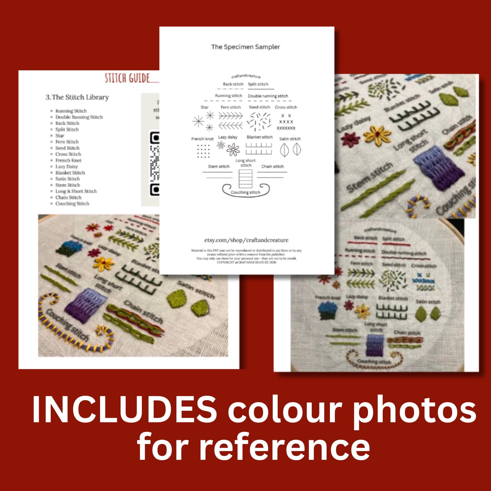 Beginner's Ultimate Embroidery Stitch Guide PDF - Learn 16 Stitches ...