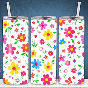 Coquette Floral Tumbler Wrap PNG: Design a sublimazione femminile (download digitale)