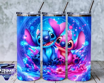 Stitch och Angel in Space-tygsvål, Lilo & Stitch (digital nedladdning i PNG)