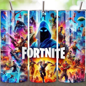 Game 20oz Skinny Tumbler PNG, Cartoon Characters Tumbler Wrap, Game Characters Straight & Tapered Sublimation Design