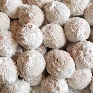 24 Cookies - Russian Tea Cake - Mexican Wedding - Snowball - Butterball - Nutball -  Christmas Gift - Homemade Goodies - 2 dozen - two dozen