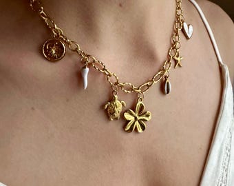 Collier à personnaliser breloques acier inoxydable