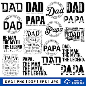 18 De Man De Mythe De Legende SVG PNG #Papaleven, Papa svg, Vader svg, Papa svg, Vaderdag svg, Papacitaat svg, Beste Papa Ooit svg, Papa svg