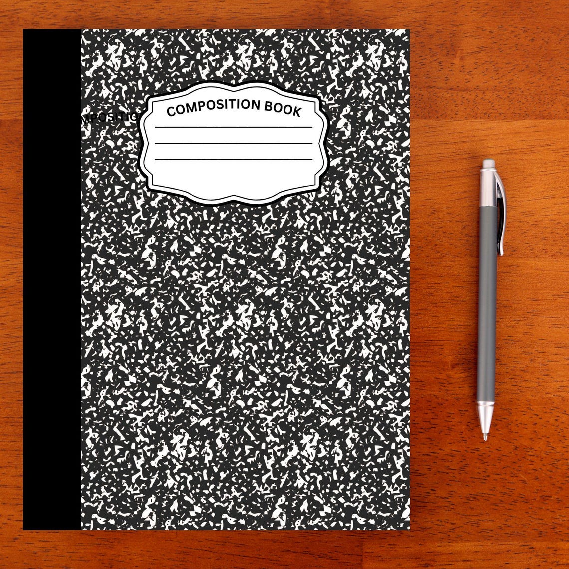 Composition Book Mockup Template, School Notebook Cover, Composition ...