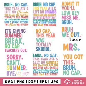 Profesores de jerga de la generación A Feliz último día de clases 2025 Divertido PNG, Bruh Sin gorra PNG, Profesor de verano PNG, Cita del último día de clases PNG, Fin de clases